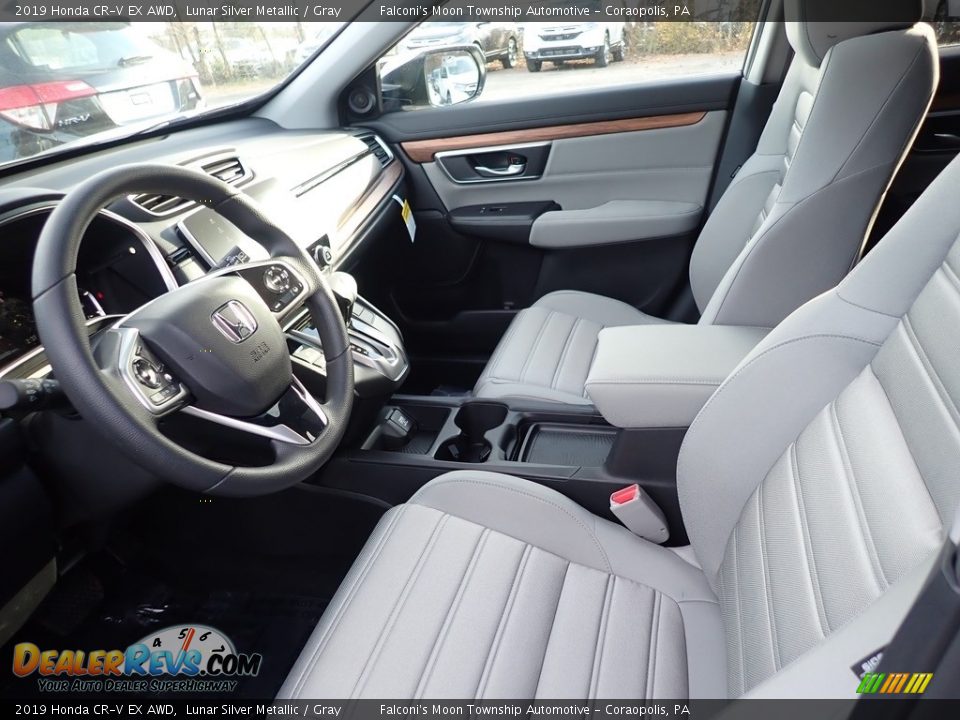 2019 Honda CR-V EX AWD Lunar Silver Metallic / Gray Photo #8