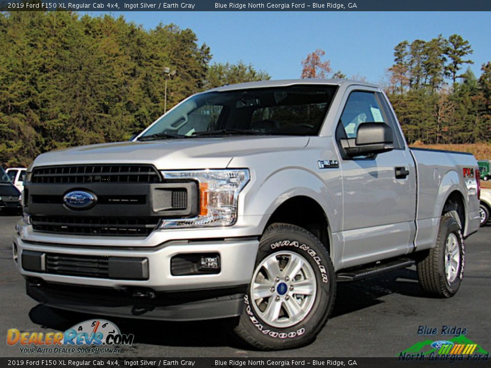 2019 Ford F150 XL Regular Cab 4x4 Ingot Silver / Earth Gray Photo #1