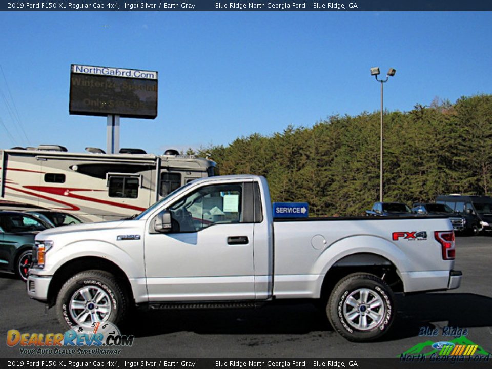 2019 Ford F150 XL Regular Cab 4x4 Ingot Silver / Earth Gray Photo #2