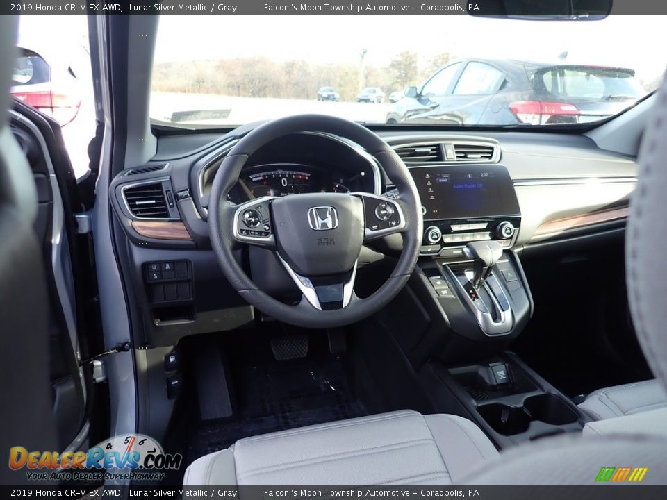 2019 Honda CR-V EX AWD Lunar Silver Metallic / Gray Photo #10