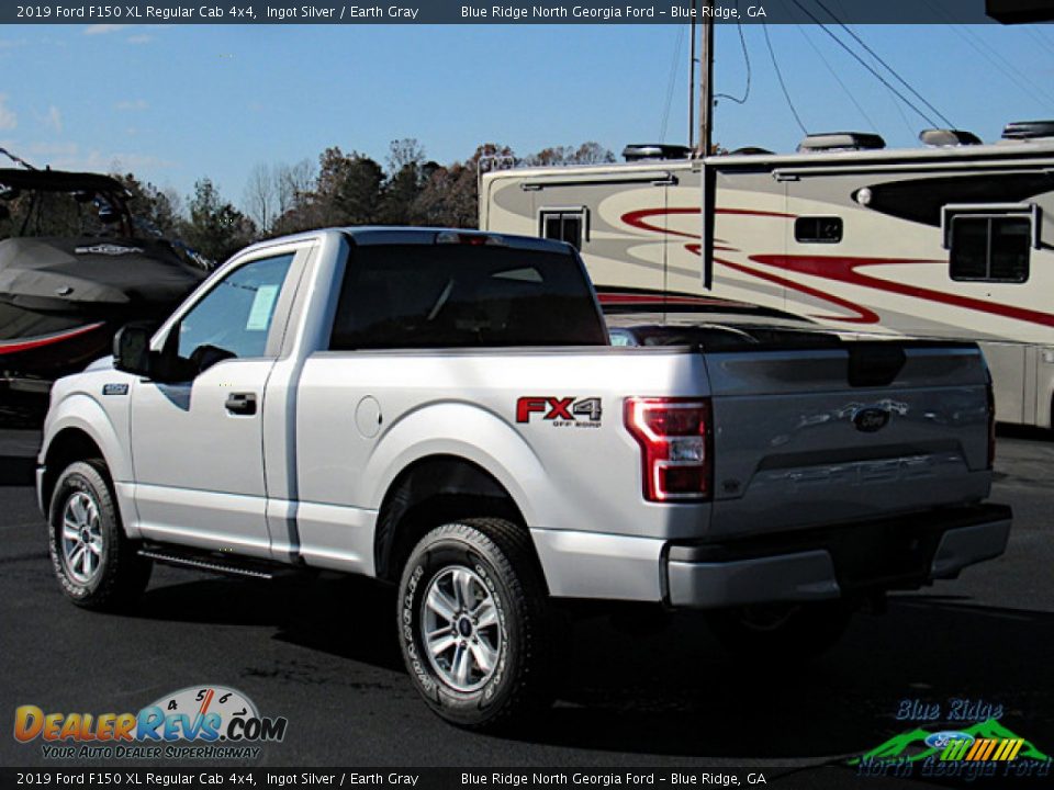 2019 Ford F150 XL Regular Cab 4x4 Ingot Silver / Earth Gray Photo #3