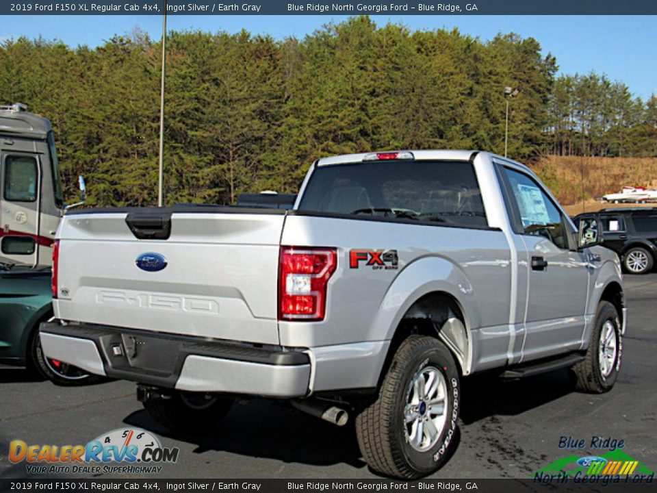 2019 Ford F150 XL Regular Cab 4x4 Ingot Silver / Earth Gray Photo #5