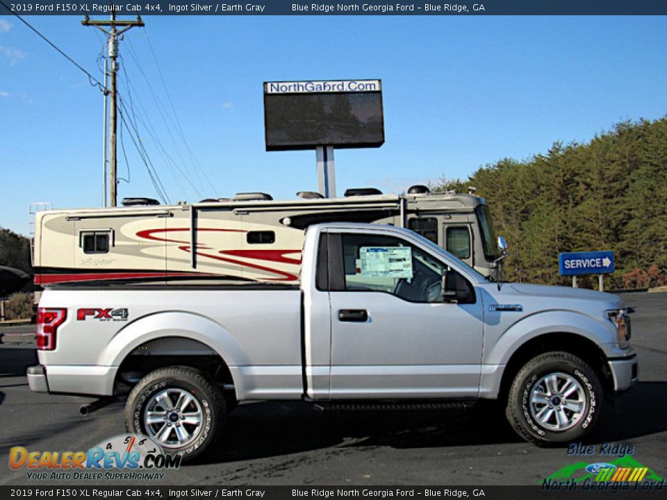 2019 Ford F150 XL Regular Cab 4x4 Ingot Silver / Earth Gray Photo #6