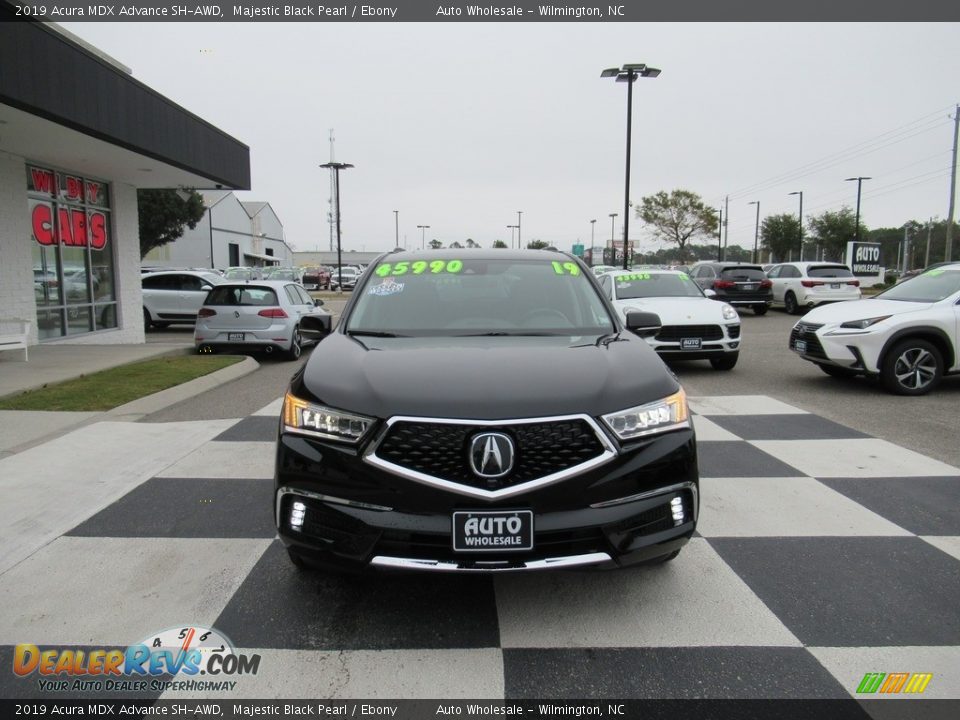 2019 Acura MDX Advance SH-AWD Majestic Black Pearl / Ebony Photo #2