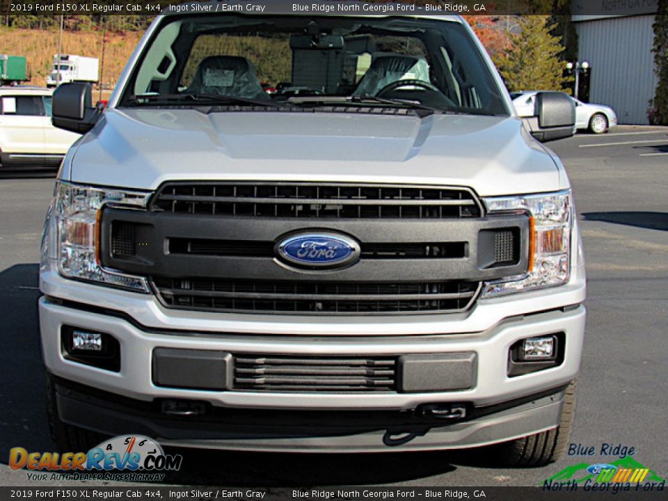2019 Ford F150 XL Regular Cab 4x4 Ingot Silver / Earth Gray Photo #8