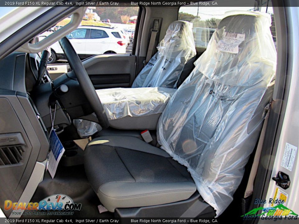 2019 Ford F150 XL Regular Cab 4x4 Ingot Silver / Earth Gray Photo #10