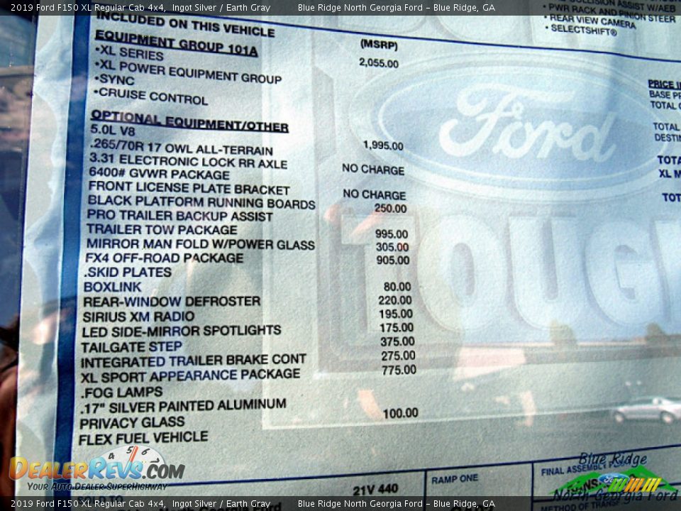 2019 Ford F150 XL Regular Cab 4x4 Ingot Silver / Earth Gray Photo #23