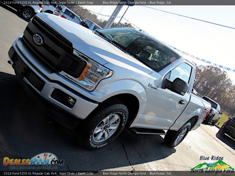 2019 Ford F150 XL Regular Cab 4x4 Ingot Silver / Earth Gray Photo #25