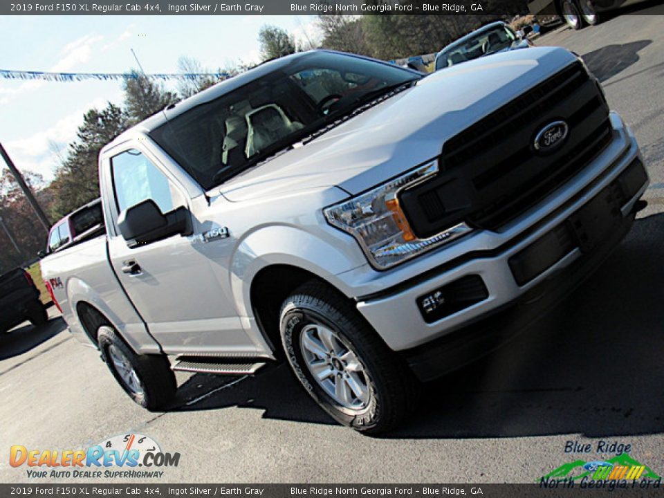 2019 Ford F150 XL Regular Cab 4x4 Ingot Silver / Earth Gray Photo #28