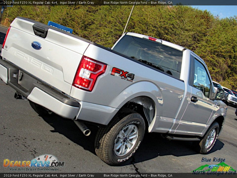 2019 Ford F150 XL Regular Cab 4x4 Ingot Silver / Earth Gray Photo #29