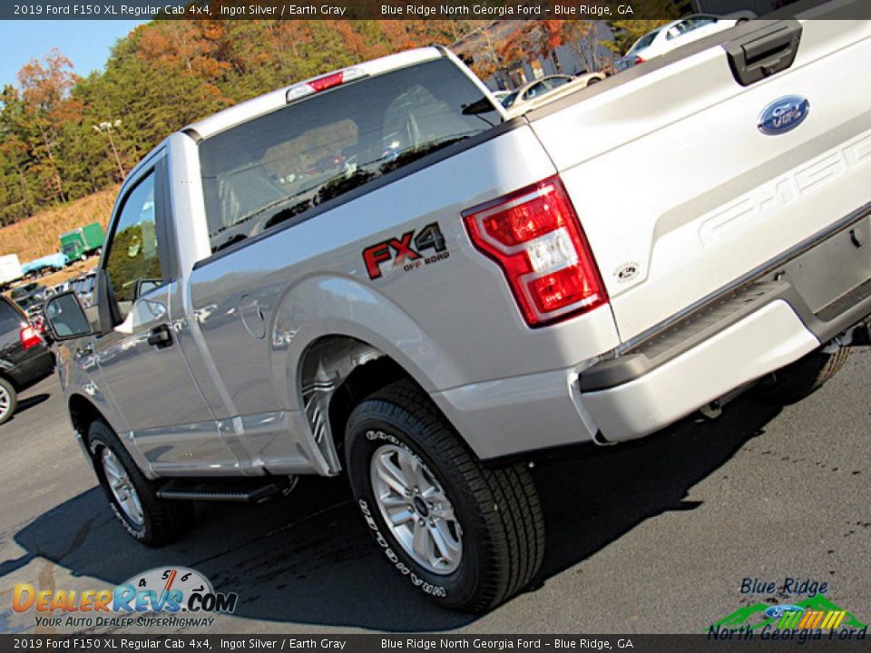 2019 Ford F150 XL Regular Cab 4x4 Ingot Silver / Earth Gray Photo #30