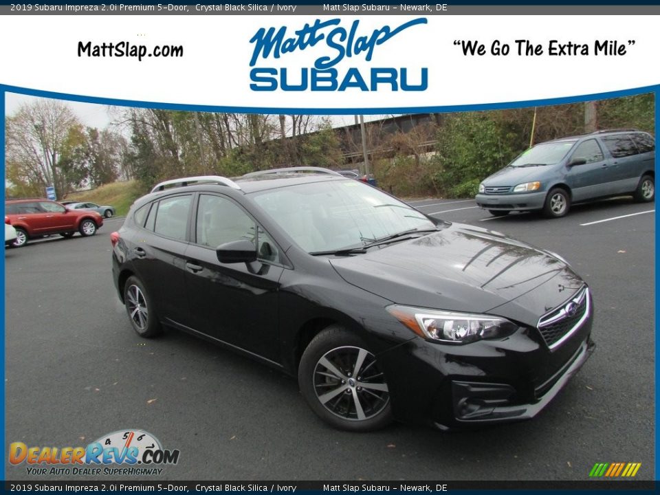 2019 Subaru Impreza 2.0i Premium 5-Door Crystal Black Silica / Ivory Photo #1