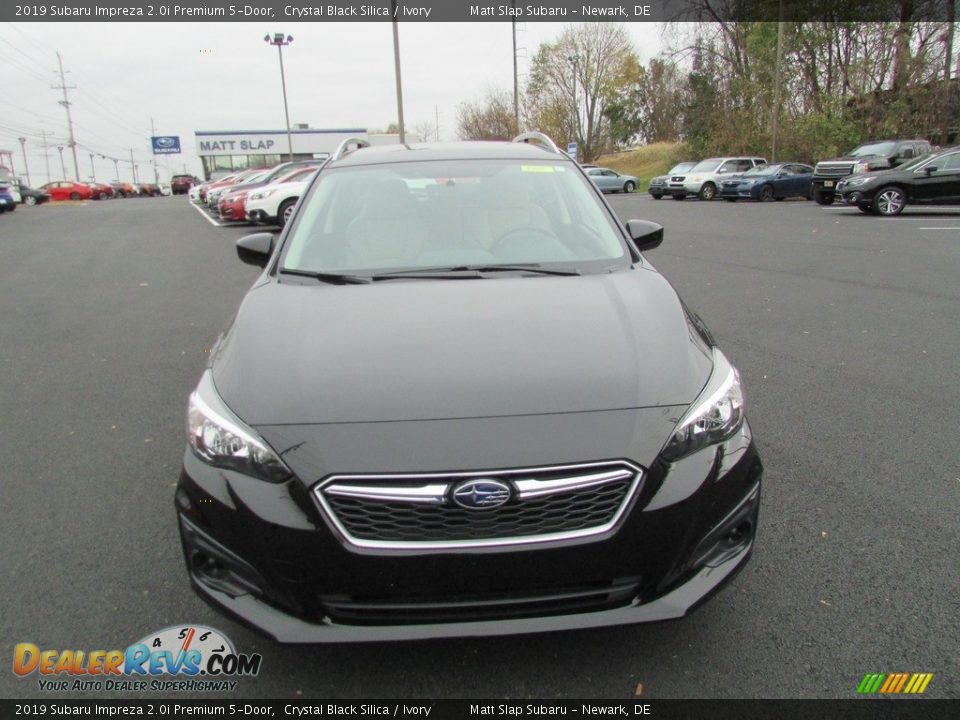 2019 Subaru Impreza 2.0i Premium 5-Door Crystal Black Silica / Ivory Photo #3