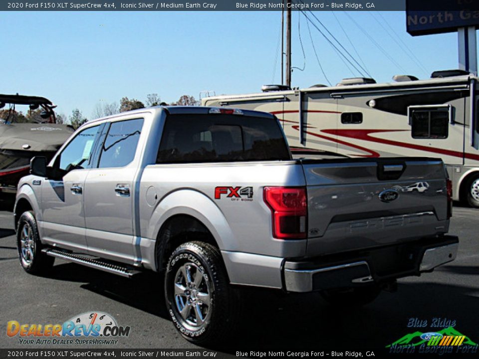 2020 Ford F150 XLT SuperCrew 4x4 Iconic Silver / Medium Earth Gray Photo #3