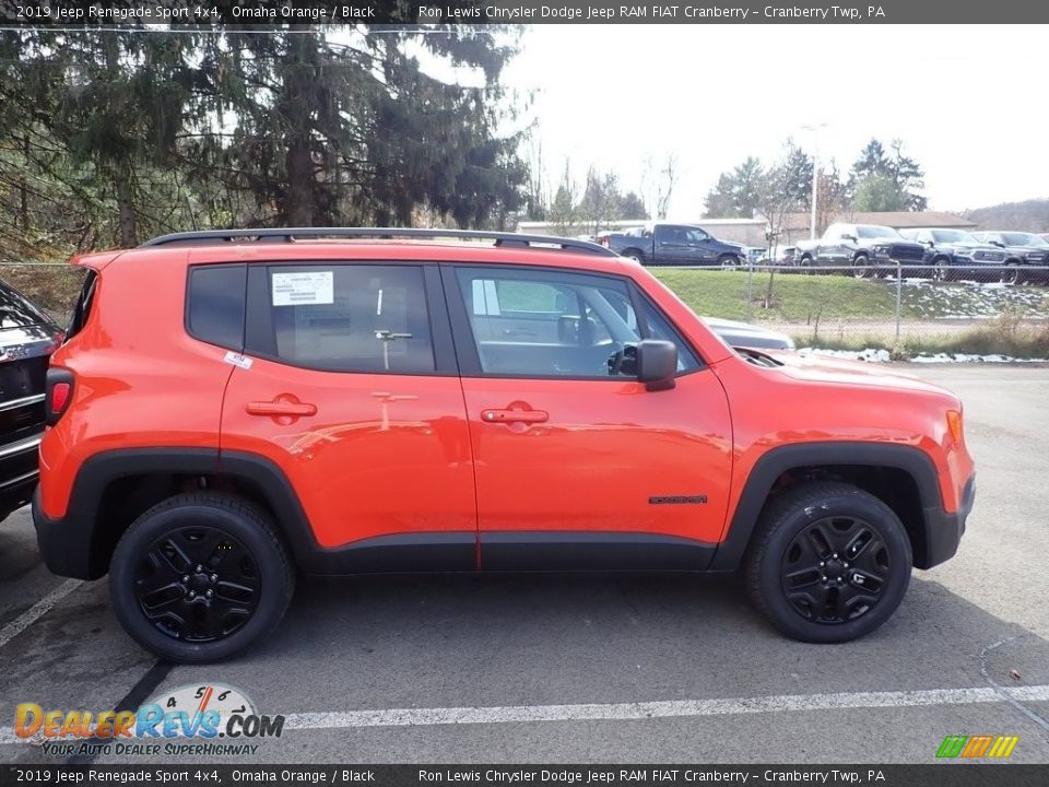 2019 Jeep Renegade Sport 4x4 Omaha Orange / Black Photo #2