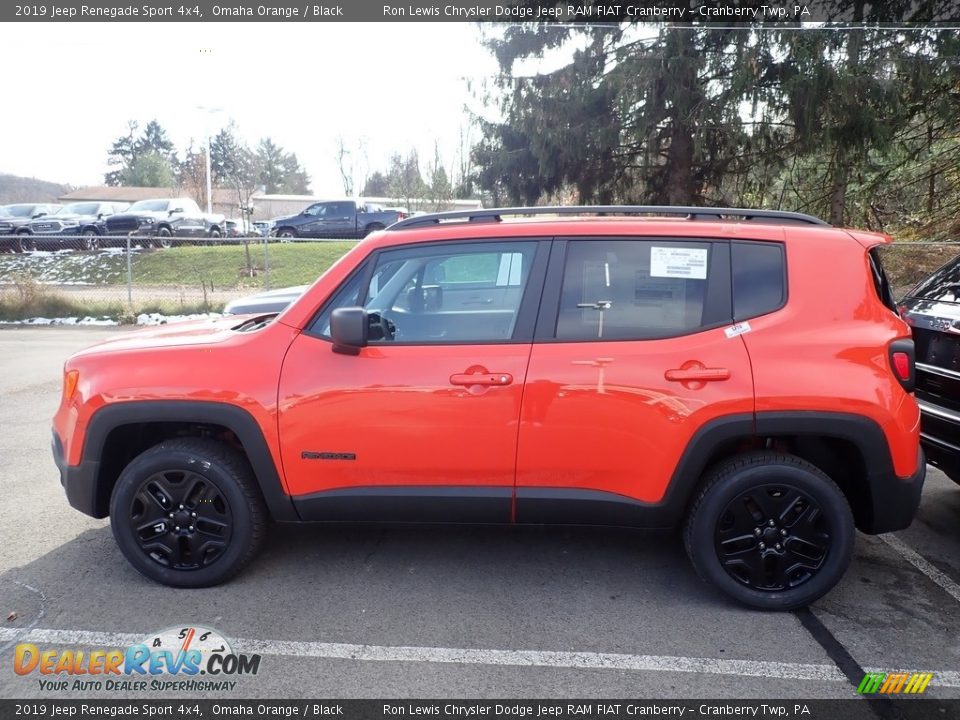 2019 Jeep Renegade Sport 4x4 Omaha Orange / Black Photo #3