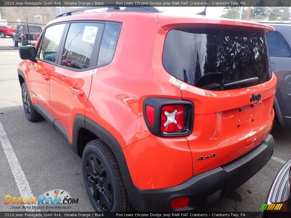 2019 Jeep Renegade Sport 4x4 Omaha Orange / Black Photo #4