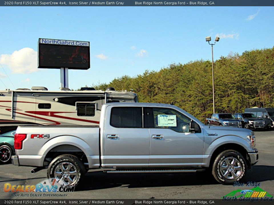 2020 Ford F150 XLT SuperCrew 4x4 Iconic Silver / Medium Earth Gray Photo #6