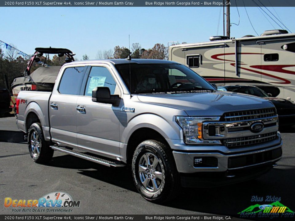 2020 Ford F150 XLT SuperCrew 4x4 Iconic Silver / Medium Earth Gray Photo #7