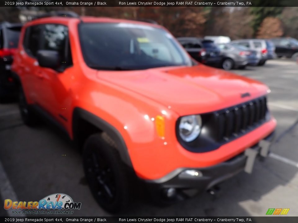 2019 Jeep Renegade Sport 4x4 Omaha Orange / Black Photo #6