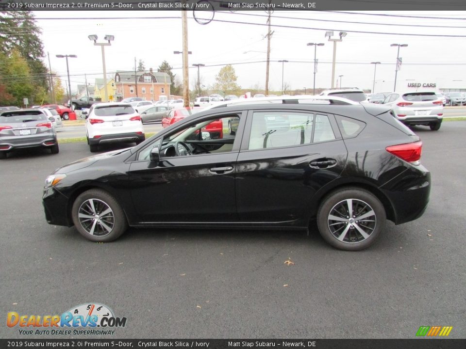 2019 Subaru Impreza 2.0i Premium 5-Door Crystal Black Silica / Ivory Photo #9