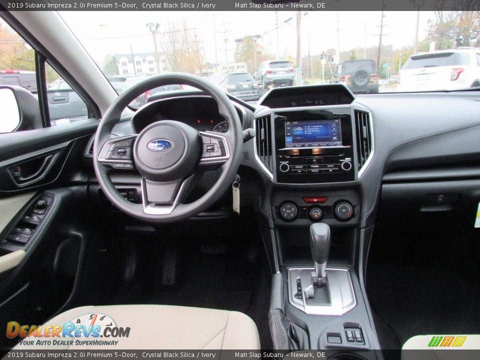2019 Subaru Impreza 2.0i Premium 5-Door Crystal Black Silica / Ivory Photo #10