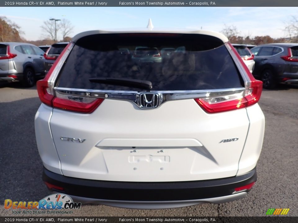 2019 Honda CR-V EX AWD Platinum White Pearl / Ivory Photo #3