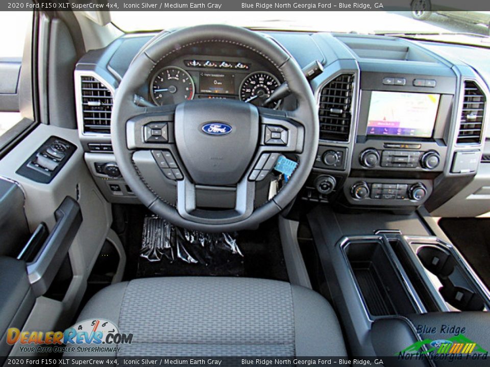 2020 Ford F150 XLT SuperCrew 4x4 Iconic Silver / Medium Earth Gray Photo #14