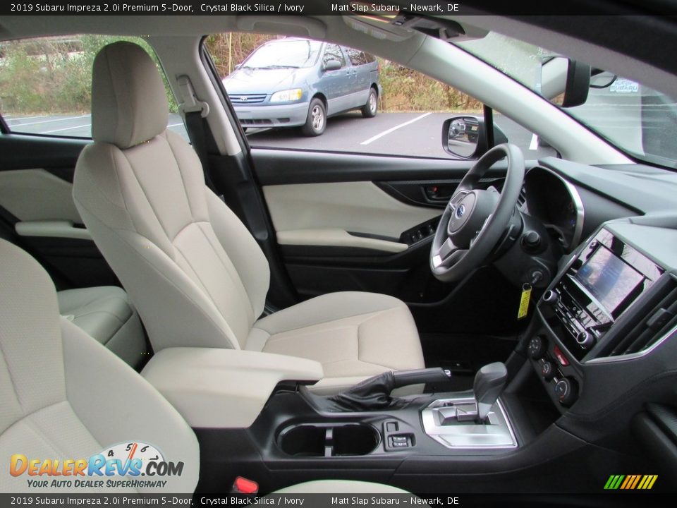 2019 Subaru Impreza 2.0i Premium 5-Door Crystal Black Silica / Ivory Photo #17