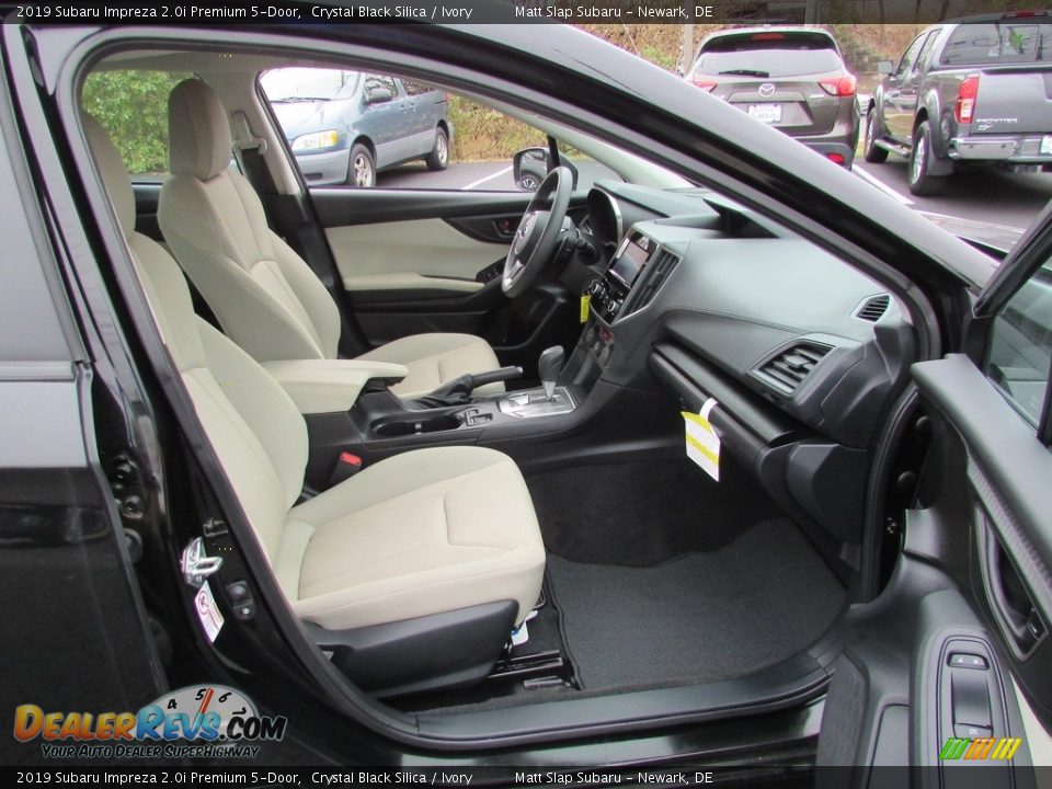 2019 Subaru Impreza 2.0i Premium 5-Door Crystal Black Silica / Ivory Photo #18