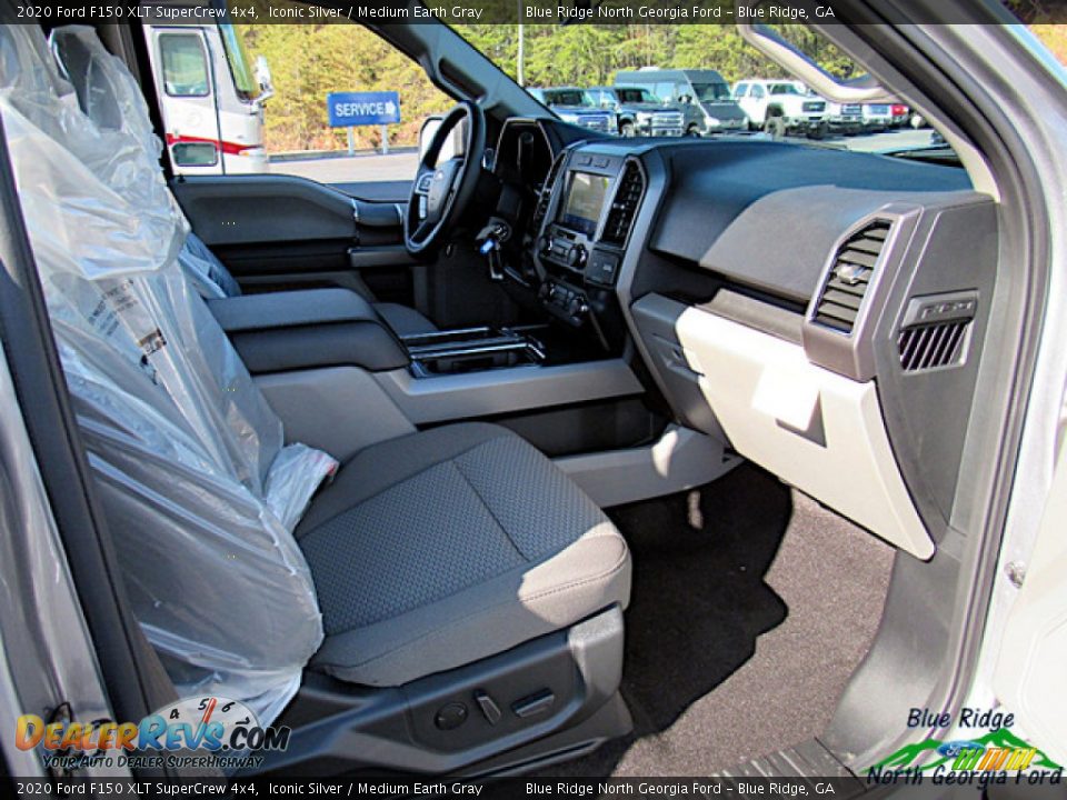 2020 Ford F150 XLT SuperCrew 4x4 Iconic Silver / Medium Earth Gray Photo #31