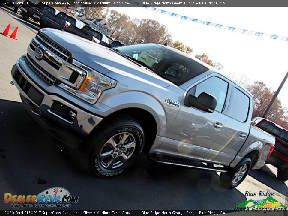 2020 Ford F150 XLT SuperCrew 4x4 Iconic Silver / Medium Earth Gray Photo #34