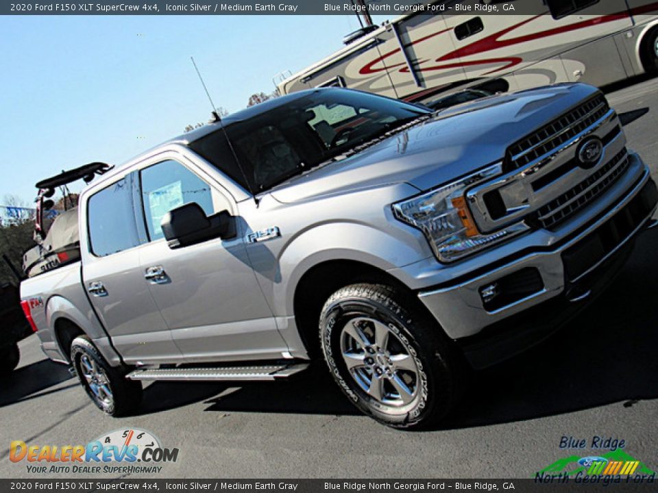 2020 Ford F150 XLT SuperCrew 4x4 Iconic Silver / Medium Earth Gray Photo #35