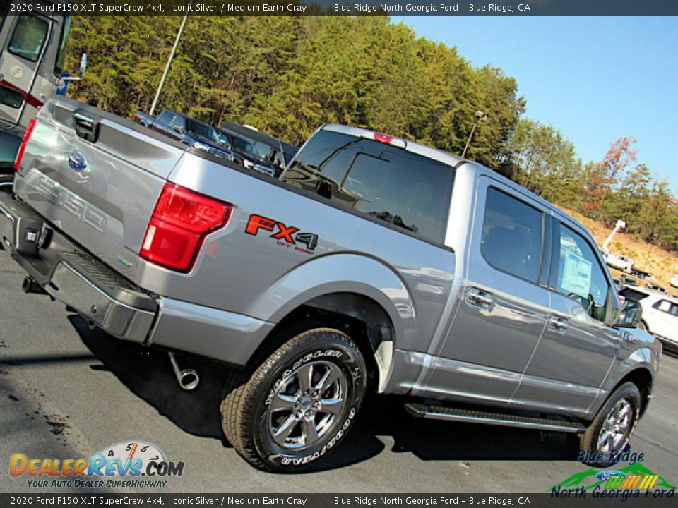 2020 Ford F150 XLT SuperCrew 4x4 Iconic Silver / Medium Earth Gray Photo #36