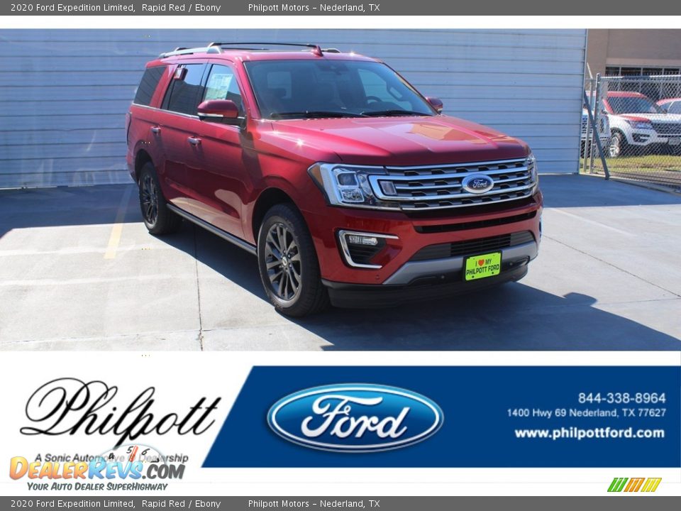 2020 Ford Expedition Limited Rapid Red / Ebony Photo #1