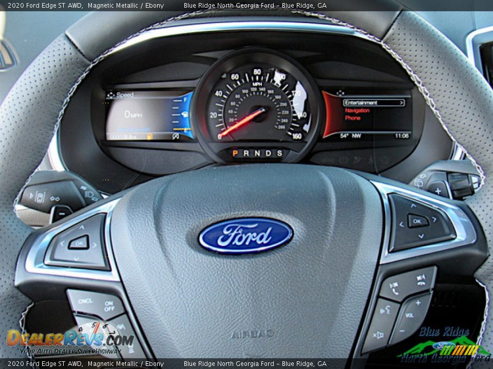 2020 Ford Edge ST AWD Magnetic Metallic / Ebony Photo #17