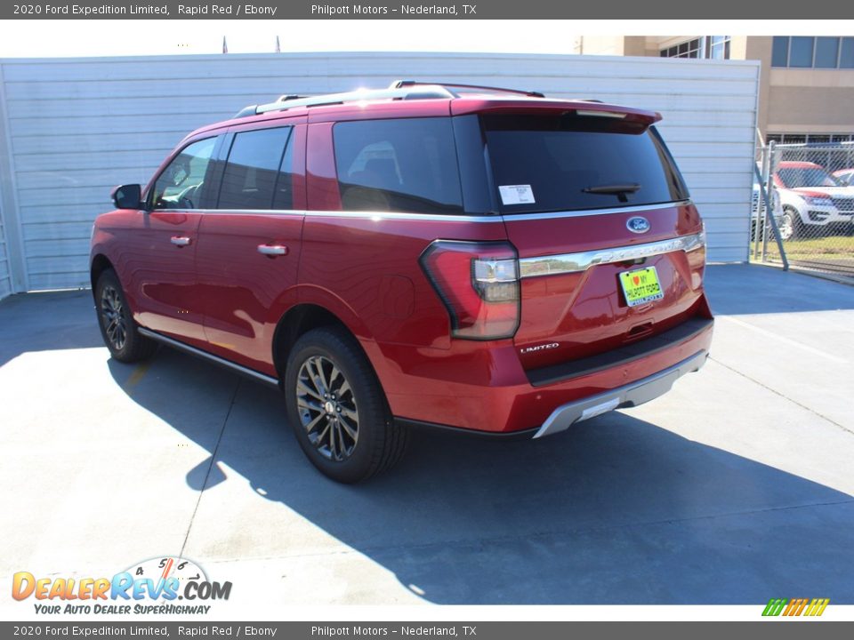 2020 Ford Expedition Limited Rapid Red / Ebony Photo #6