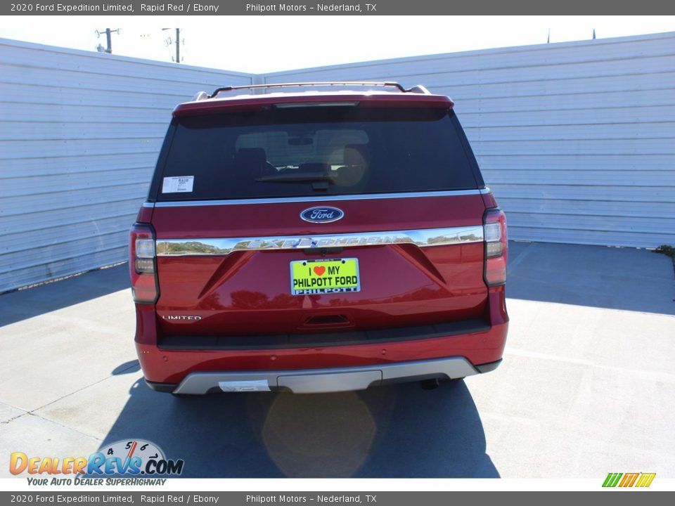2020 Ford Expedition Limited Rapid Red / Ebony Photo #7