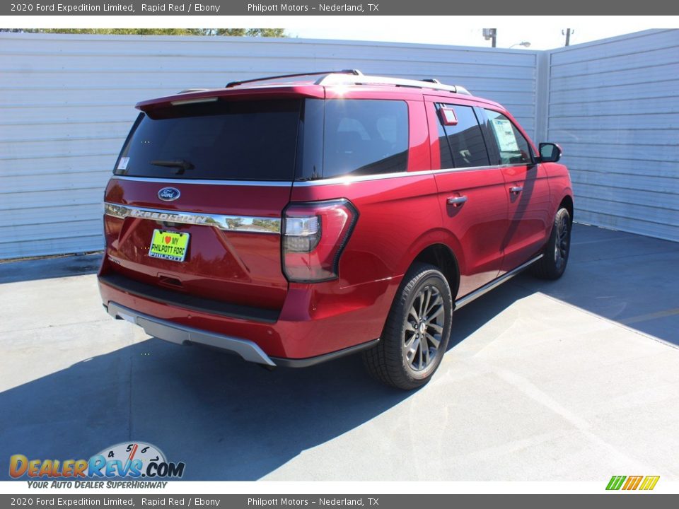2020 Ford Expedition Limited Rapid Red / Ebony Photo #8