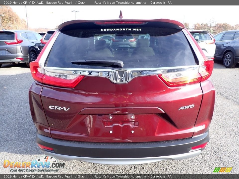 2019 Honda CR-V EX AWD Basque Red Pearl II / Gray Photo #3