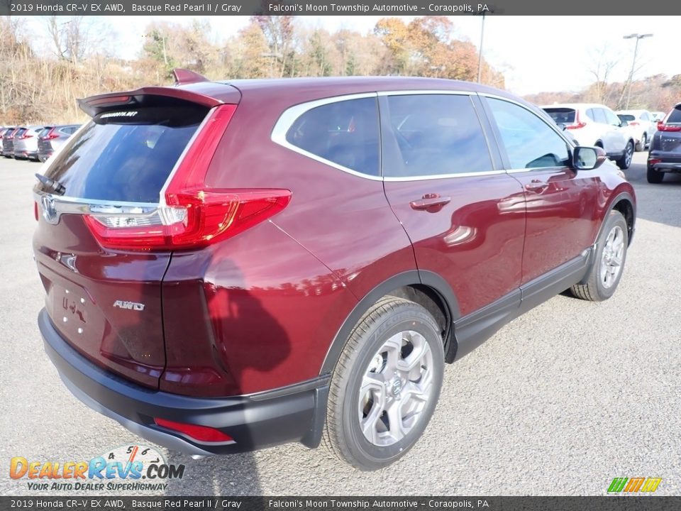 2019 Honda CR-V EX AWD Basque Red Pearl II / Gray Photo #4