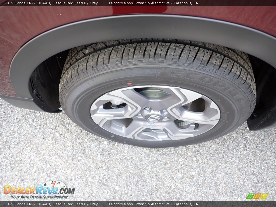 2019 Honda CR-V EX AWD Basque Red Pearl II / Gray Photo #7