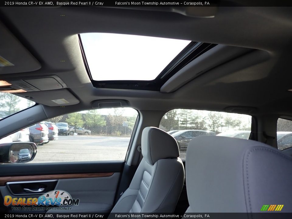 2019 Honda CR-V EX AWD Basque Red Pearl II / Gray Photo #13