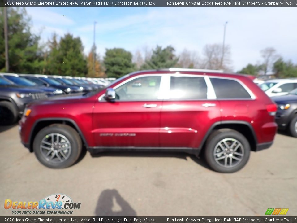 2020 Jeep Grand Cherokee Limited 4x4 Velvet Red Pearl / Light Frost Beige/Black Photo #2