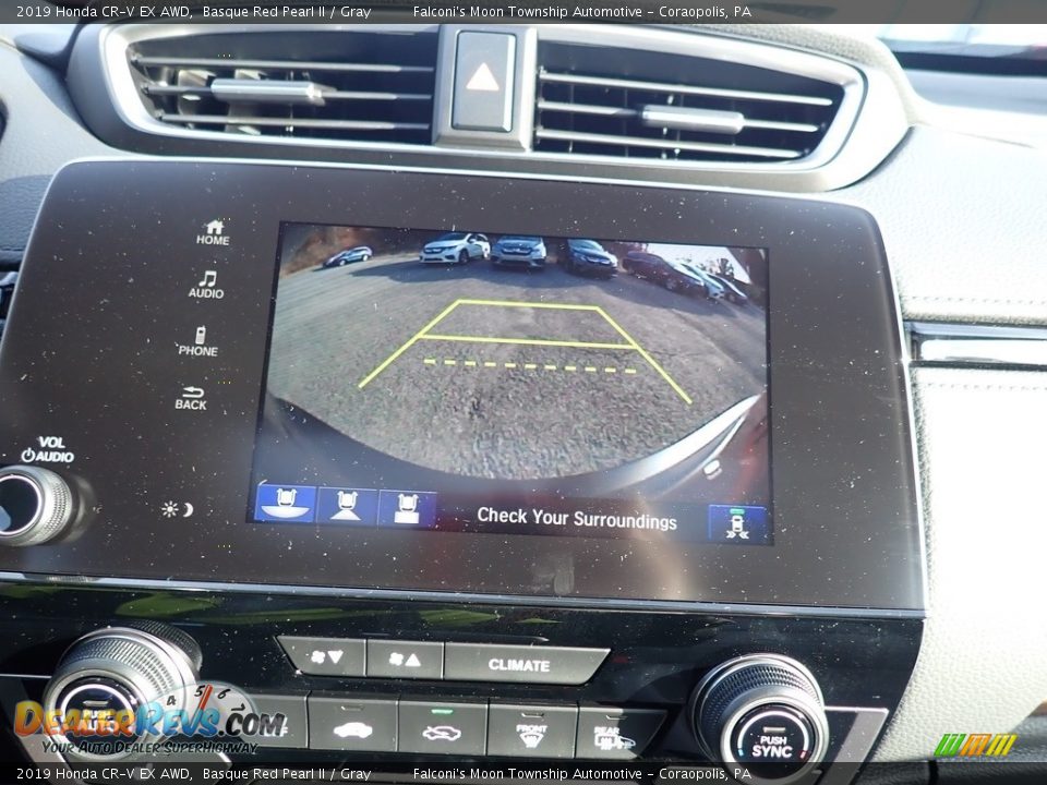 2019 Honda CR-V EX AWD Basque Red Pearl II / Gray Photo #15