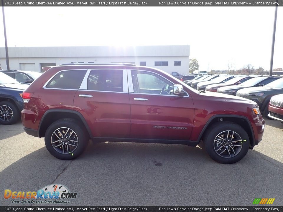 2020 Jeep Grand Cherokee Limited 4x4 Velvet Red Pearl / Light Frost Beige/Black Photo #6