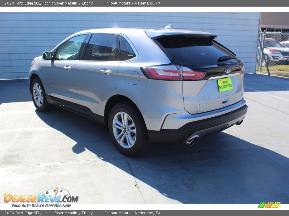 2020 Ford Edge SEL Iconic Silver Metallic / Ebony Photo #6