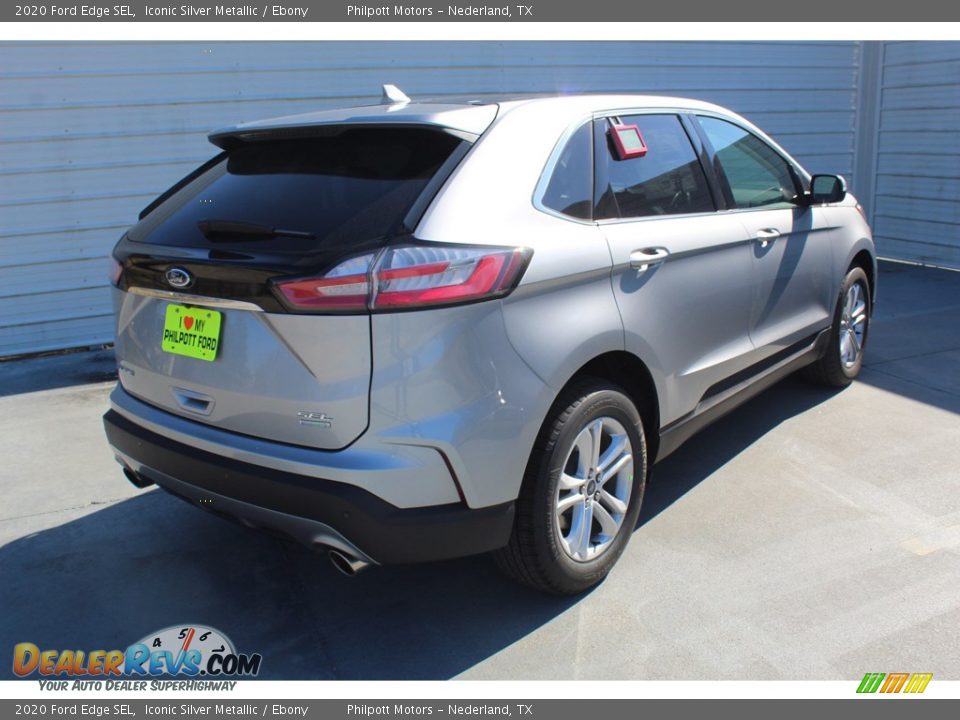 2020 Ford Edge SEL Iconic Silver Metallic / Ebony Photo #8