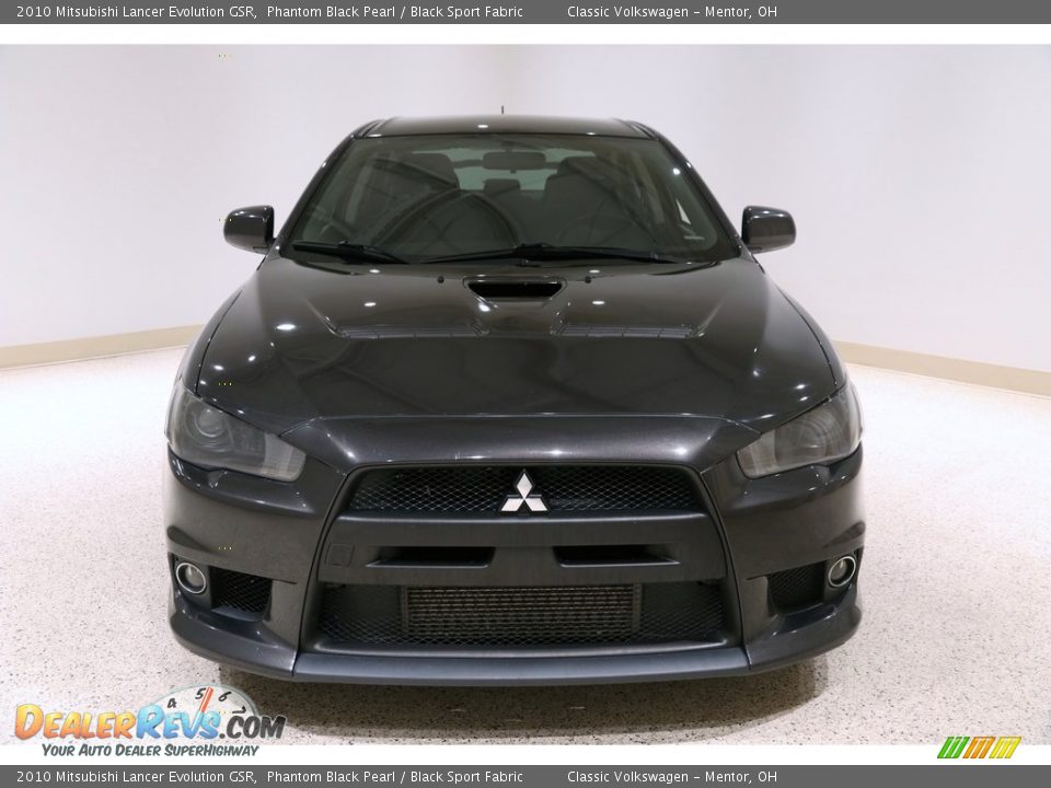 2010 Mitsubishi Lancer Evolution GSR Phantom Black Pearl / Black Sport Fabric Photo #2