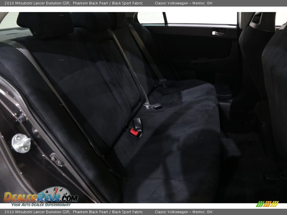 2010 Mitsubishi Lancer Evolution GSR Phantom Black Pearl / Black Sport Fabric Photo #15